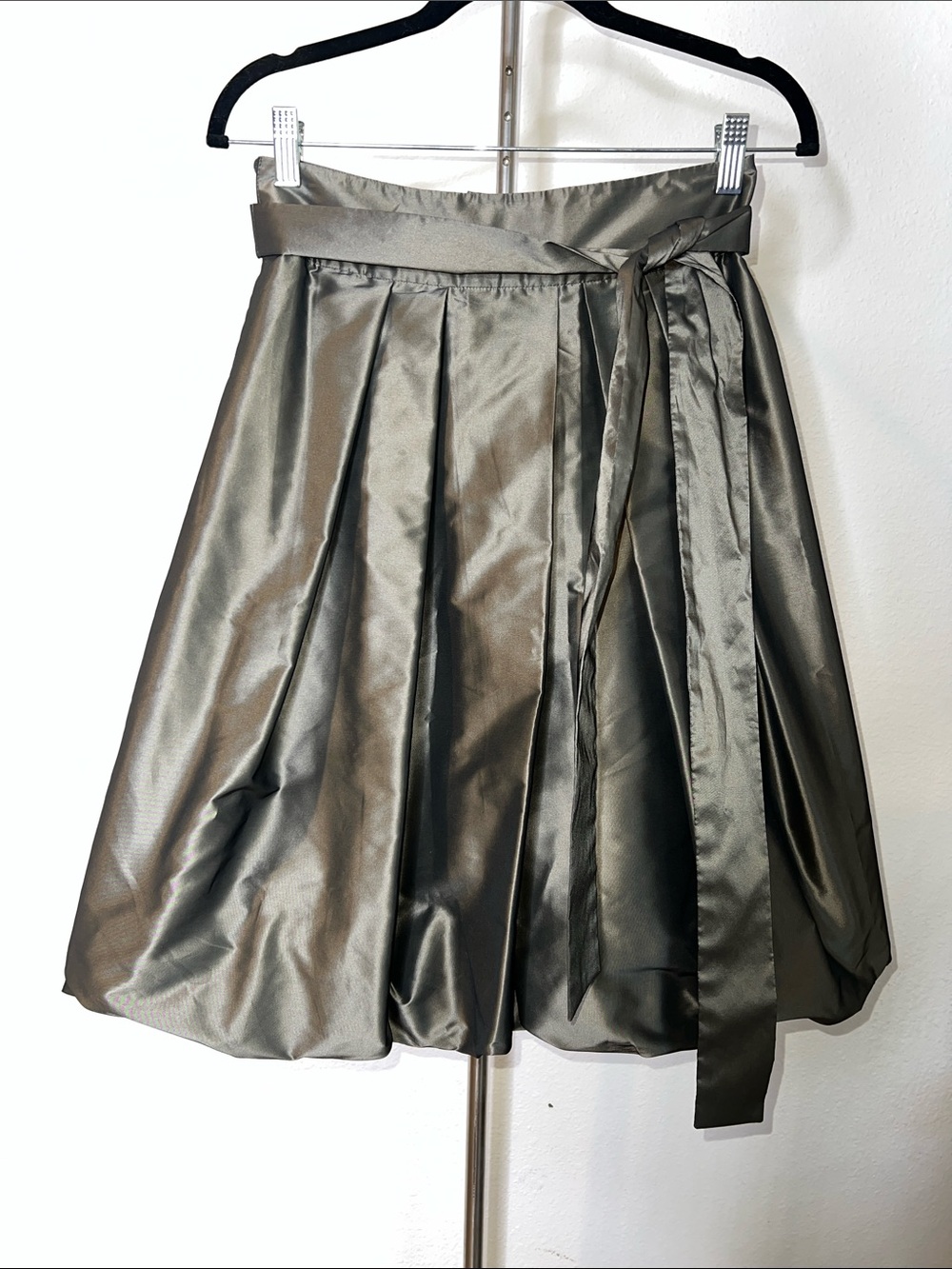 PAUW Amsterdam Taffeta Belted Bubble Skirt